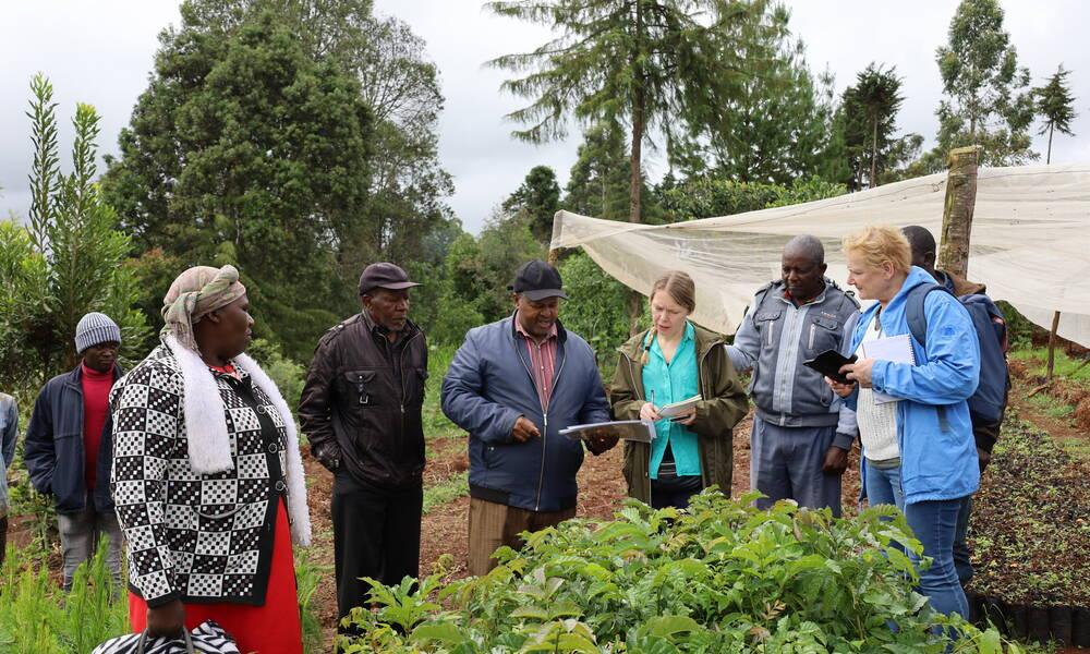 Ilmastotyössä yhteistyö on avainasemassa, jotta voidaan kehittää tehokkaita ja kestäviä ratkaisuja. Kuva Keniasta huhtikuussa 2023. .  